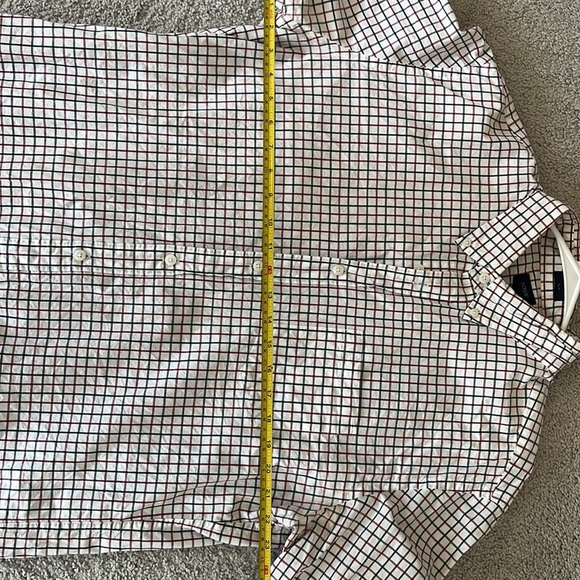 Men’s JCrew Long Sleeve Button Down Slim Fit grey and red patterned - Picture 2 of 5